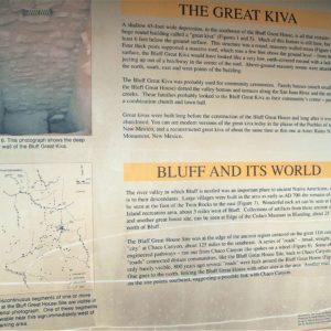 Information Sign at Bluff Great House
