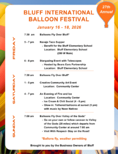2026 Bluff Balloon Festival Schedule